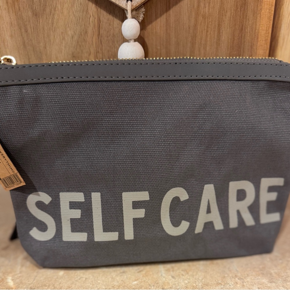 NWT!! Boutique Gray Self Care Pouch. Makes a great gift!